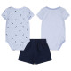 Nike Βρεφικό σετ Essentials Striped Swoosh Set 3 pcs